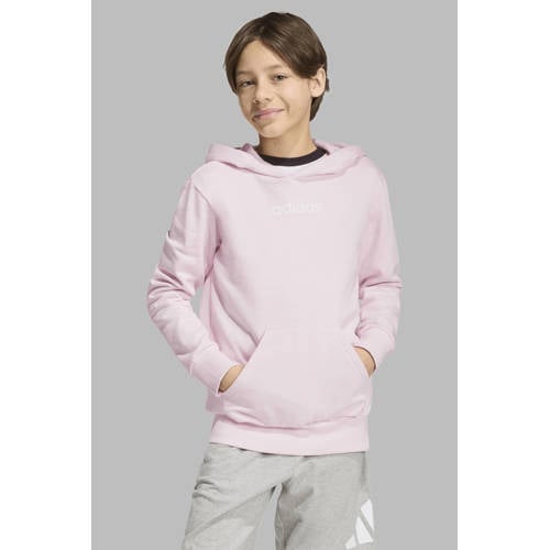 adidas Sportswear sporthoodie lichtroze Sweater Effen - maat 128 afbeelding