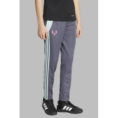adidas Performance Junior trainingsbroek Messi grijs Sportbroek Jongens/Meisjes Polyester - maat 128 afbeelding