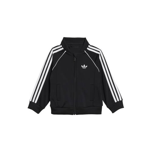 adidas Originals trainingspak Superstar zwart Joggingpak Jongens/Meisjes Polyester Ronde hals