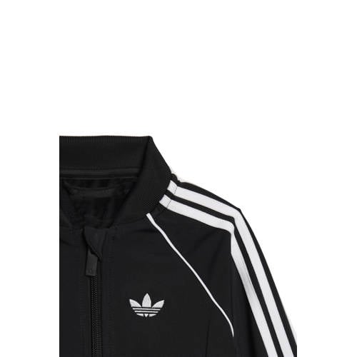 adidas Originals trainingspak Superstar zwart Joggingpak Jongens/Meisjes Polyester Ronde hals