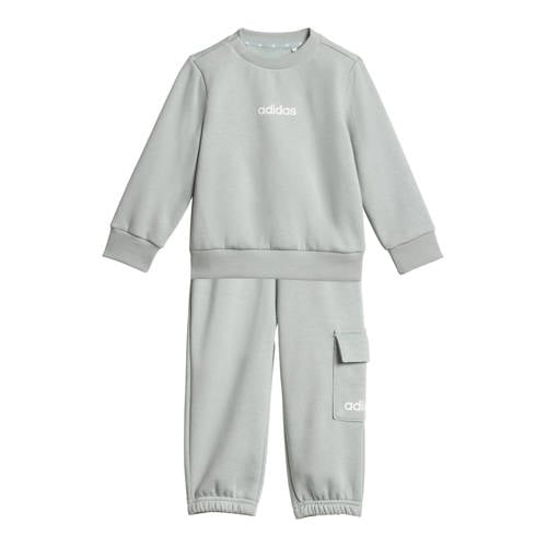 adidas Sportswear joggingpak mintgroen Jongens/Meisjes Katoen Ronde hals - maat 98 afbeelding