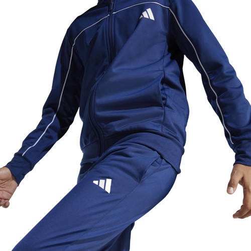 adidas Sportswear trainingspak donkerblauw Joggingpak Jongens/Meisjes Polyester Opstaande kraag