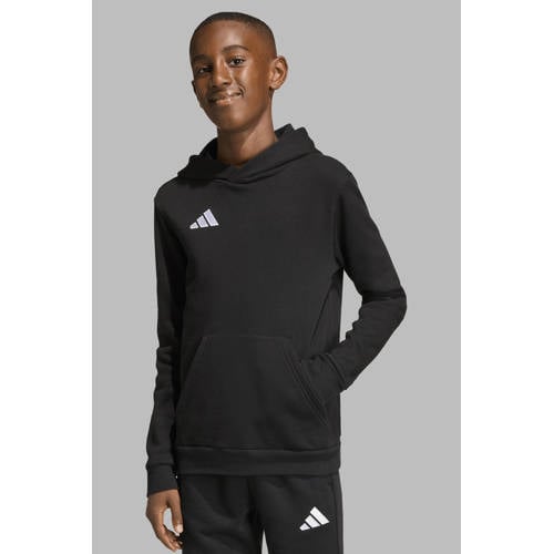adidas Performance Junior sporthoodie Entrada26 zwart Sportsweater - maat 116 afbeelding