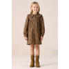 Sissy-Boy corduroy blousejurk met panterprint donkergroen