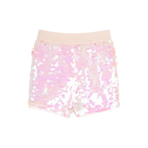 Billieblush korte broek met pailletten lichtroze Meisjes Polyamide Effen - maat 116 afbeelding
