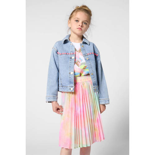 Billieblush T-shirt wit met pailletten Meisjes Katoen Ronde hals Printopdruk - maat 110 afbeelding