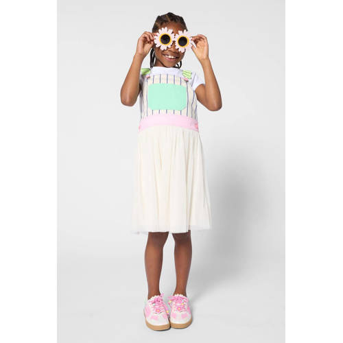 Billieblush T-shirt wit met pailletten Meisjes Katoen Ronde hals Printopdruk - maat 104 afbeelding