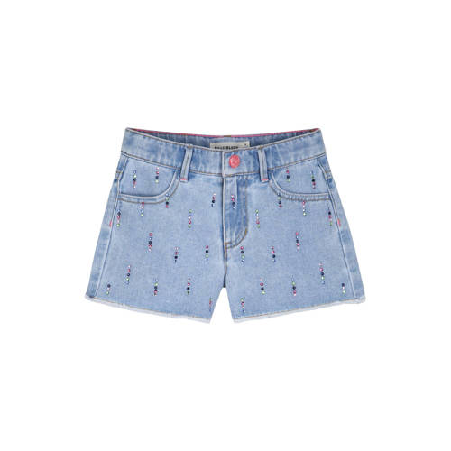 Billieblush denim short light blue denim Blauw All over print - maat 116 afbeelding