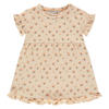 Babyface gebloemde korte jurk beige/oranje