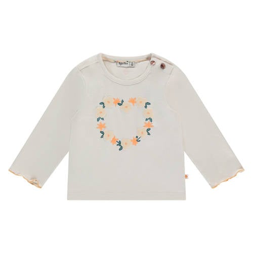 Babyface longsleeve ecru Meisjes Katoen Ronde hals Printopdruk - maat 62 afbeelding