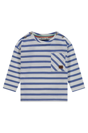 gestreepte longsleeve blauw