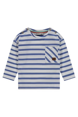 gestreepte longsleeve blauw