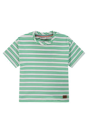 gestreept T-shirt groen