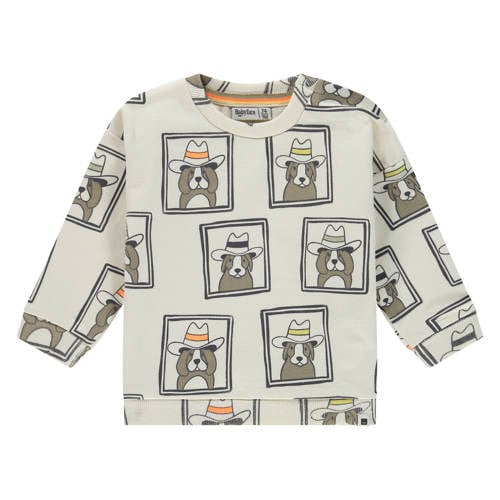 Babyface sweater ecru Jongens Katoen Ronde hals All over print - maat 92 afbeelding