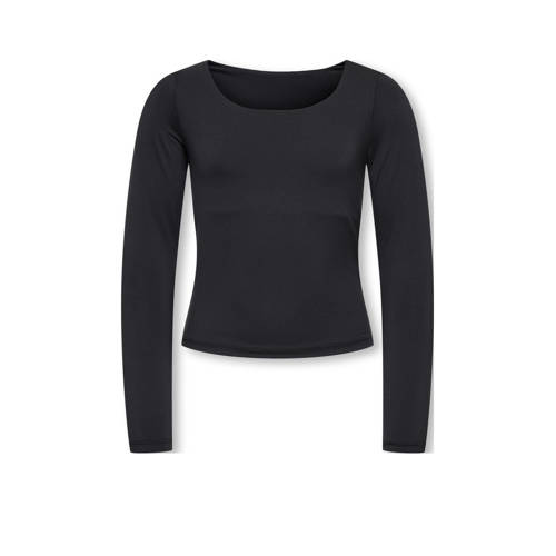 KIDS ONLY GIRL longsleeve zwart Meisjes Polyamide Boothals - maat 134/140 afbeelding