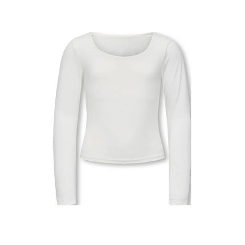 KIDS ONLY GIRL longsleeve wit Meisjes Polyamide Boothals - maat 146/152 afbeelding