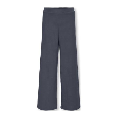 KIDS ONLY GIRL Wide leg casual broek grijsblauw Meisjes Polyester Effen - maat 122 afbeelding