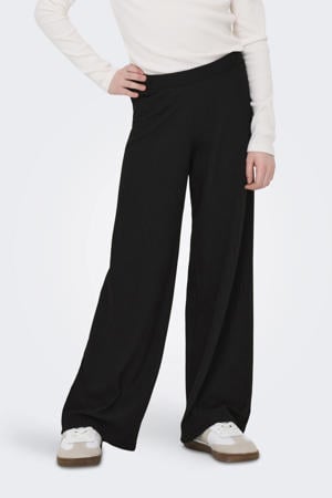 wide leg casual broek zwart