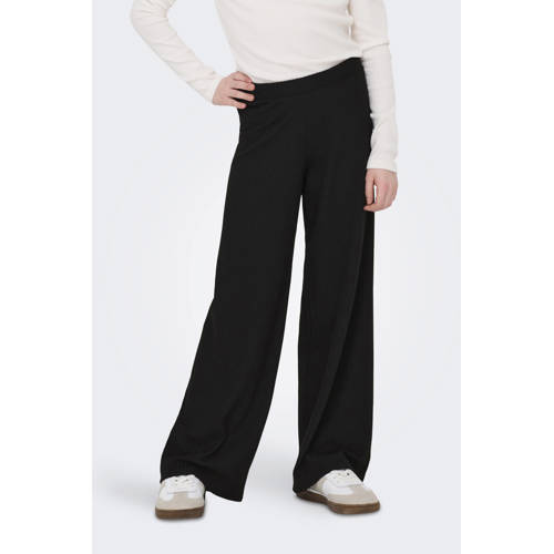 KIDS ONLY GIRL Wide leg casual broek zwart Meisjes Polyester Effen - maat 128 afbeelding