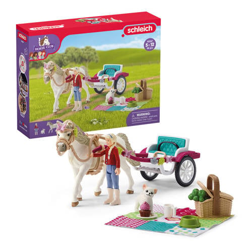 Schleich Horse Club Koets voor paardenshow Dieren speelset afbeelding