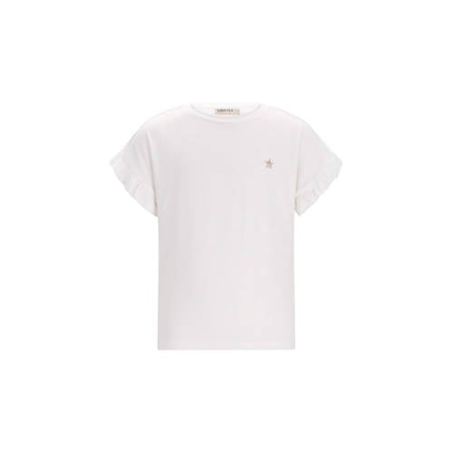 Like Flo T-shirt wit Meisjes Viscose Ronde hals Effen - maat 146/152 afbeelding