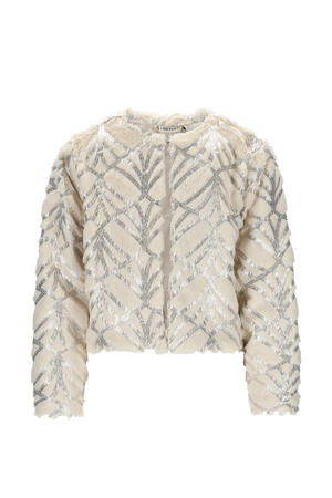 gevoerd vest ecru