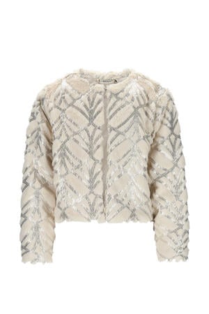 gevoerd vest ecru