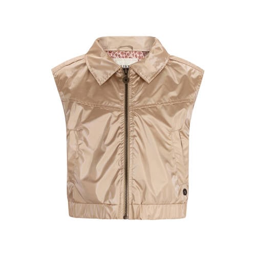 Like Flo gilet goud Meisjes Polyester Klassieke kraag Effen - maat 134/140 afbeelding