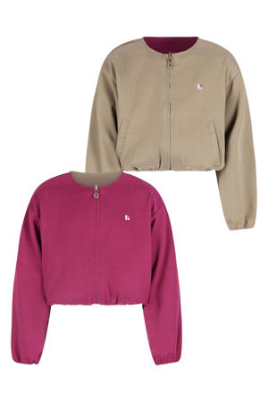 reversible jas lente bruin