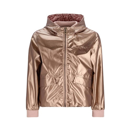 Like Flo jack bruin Jas Meisjes Polyester Capuchon Effen - maat 146/152 afbeelding