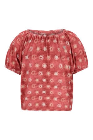 blousetop roodbruin