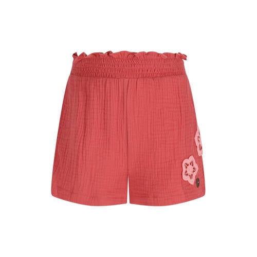 Like Flo regular casual short koraalrood Korte broek Meisjes Katoen Effen - maat 122/128 afbeelding