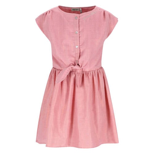 Like Flo korte jurk roze Meisjes Polyester Button down Effen - maat 146 afbeelding