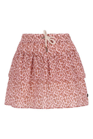strokenrok met panterprint roze