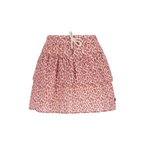 Like Flo strokenrok met panterprint roze Meisjes Polyester Dierenprint - maat 158/164 afbeelding