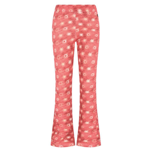 Like Flo flared casual broek roodbruin Meisjes Viscose All over print - maat 134 afbeelding