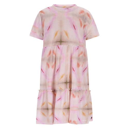 Like Flo A-lijn jurk ecru Meisjes Polyester Ronde hals Meerkleurig - maat 104 afbeelding