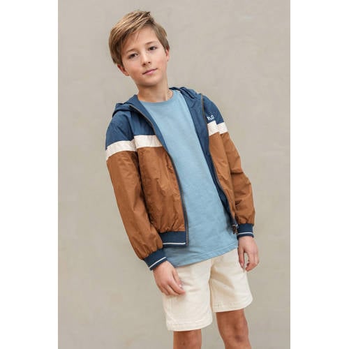 Like Flo Boys reversible jas donkerblauw Jongens Polyamide Capuchon Meerkleurig - maat 104 afbeelding