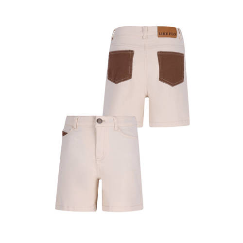 Like Flo Boys regular waist casual short beige Korte broek Jongens Stretchkatoen - maat 104 afbeelding