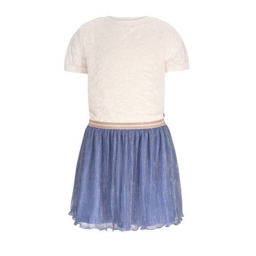 Like Flo midi jurk blauw Meisjes Polyester-katoen Ronde hals Meerkleurig - maat 164 afbeelding