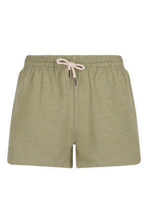 regular waist sweatshort olijfgroen