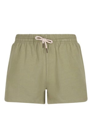 regular waist sweatshort olijfgroen