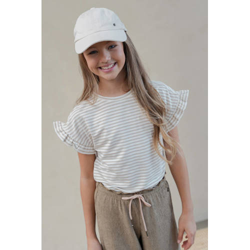 Like Flo T-shirt ecru Meisjes Viscose Ronde hals Effen - maat 158/164 afbeelding