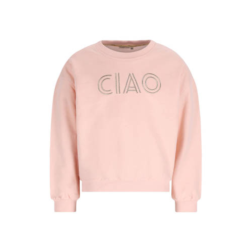 Like Flo sweater lichtroze Tekst - maat 134/140 | Sweater van Like Flo afbeelding