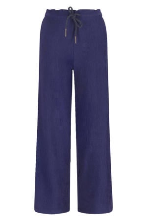 straight casual broek donkerblauw