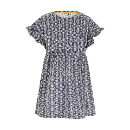 Like Flo A-lijn jurk donkerblauw Meisjes Polyester Ronde hals All over print - maat 116 afbeelding