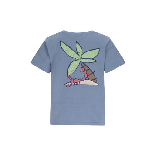 Like Flo Boys T-shirt met backprint lichtblauw Jongens Katoen Ronde hals - maat 134/140 afbeelding