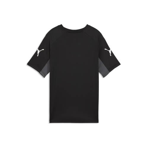 Puma voetbalshirt zwart Sport t-shirt Jongens/Meisjes Polyester Ronde hals - maat 140 afbeelding