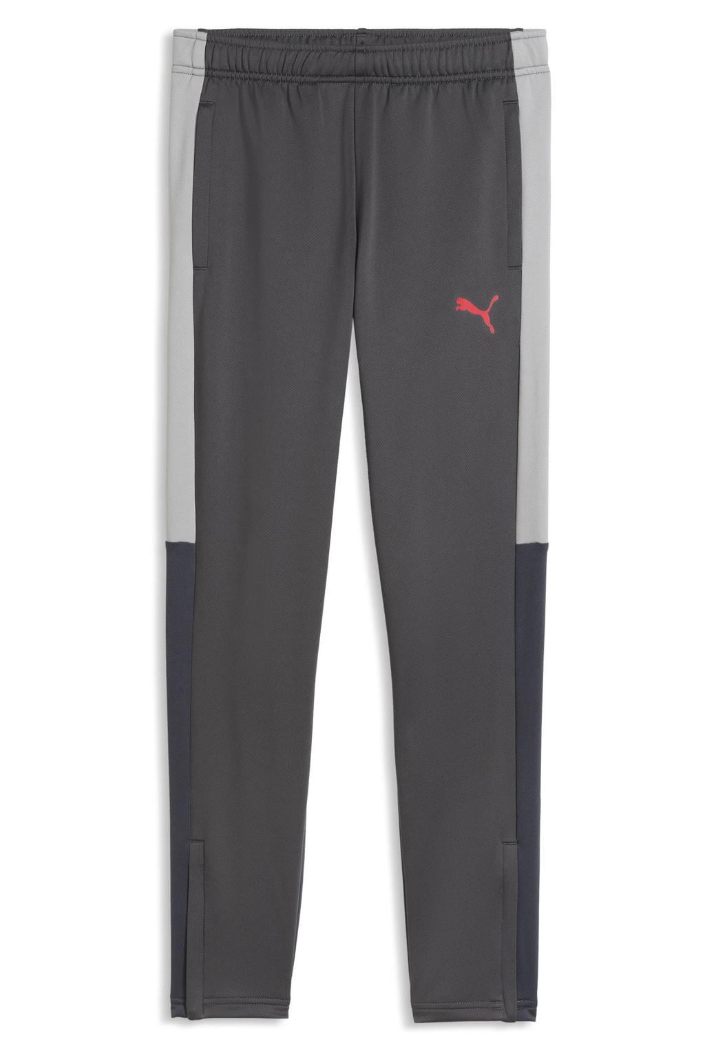 Grijze jongens en meisjes Puma trainingsbroek van polyester met regular waist