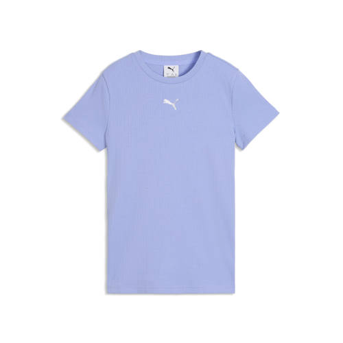 Puma T-shirt lavendel Paars Meisjes Polyester Ronde hals Effen - maat 176 afbeelding